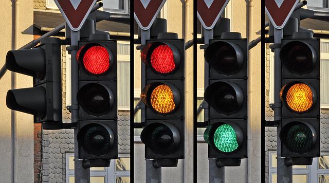 What is a traffic light?  What does each color mean?