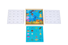 wonderLearn Underwater Maths Puzzle for 3+ Years Old- Counting, Addition, Subtraction and Puzzle For Kids