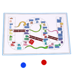 wonderLearn Snake & Ladders Board Game- Learning Counting, Ranges, Patterns for 3+ year old