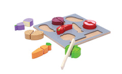wonderLearn Wooden Vegetable Kitchen Toy Set (2+ Year Old)- Pretend Play Toys, Wooden Vegetables Identification, Colour Recognition