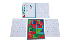 wonderLearn Tetris Board Aryabhatta Maths Puzzle for 3+ Year Old - Fun Learning Practice Math Games, Analytical Skills, Learn Counting, Addition & Subtraction