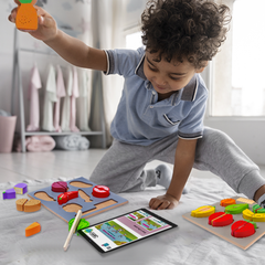 wonderLearn Wooden Vegetable Kitchen Toy Set (2+ Year Old)- Pretend Play Toys, Wooden Vegetables Identification, Colour Recognition