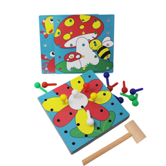 wonderLearn Hammer and Peg Toy for 2+ Year Old Boy/ Girl/ Child- Motor Skill, Early Development Pretend Play Toy, Fun Learning Educational Game